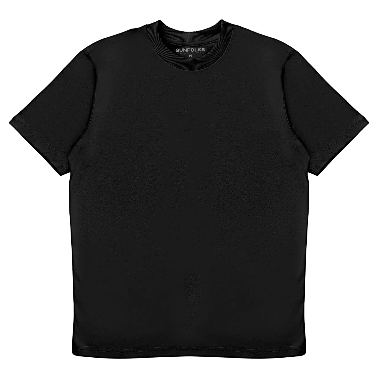 Ribbed Heavy Tee - Black