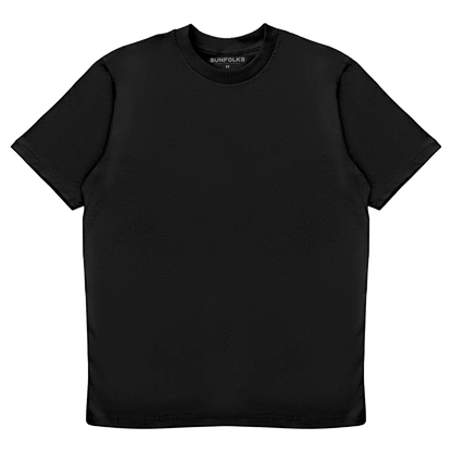 Ribbed Heavy Tee - Black