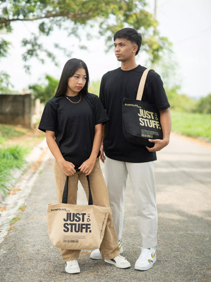 Just Stuff Tote Bag - Beige