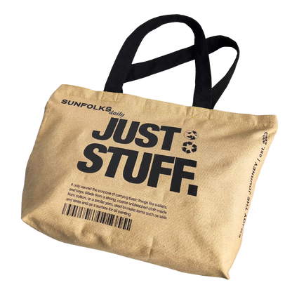 Just Stuff Tote Bag - Beige